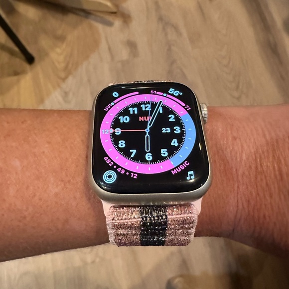 New Apple Watch band sparkle stripe adjustable removable strap - Picture 10 of 11